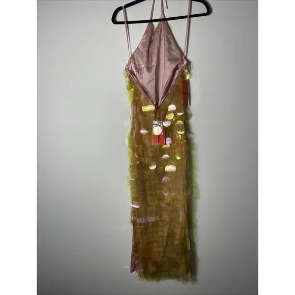 Simon Miller Junjo Dress embellished bodice LIMONECELLO SIZE 8 NWT $595 msrp - Picture 14 of 15